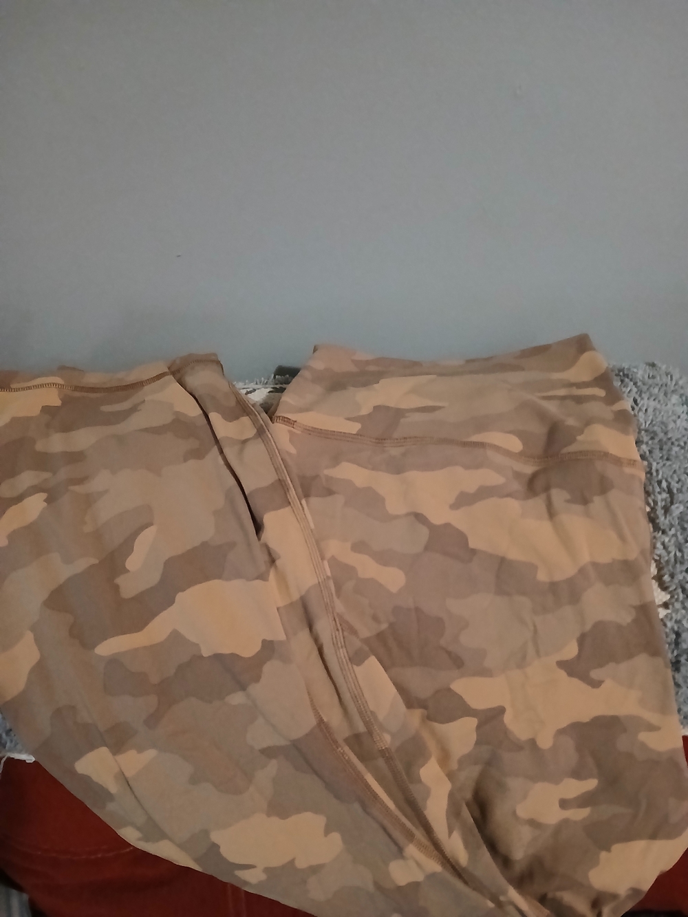 lululemon athletica Beige and Tan Camo Leggings